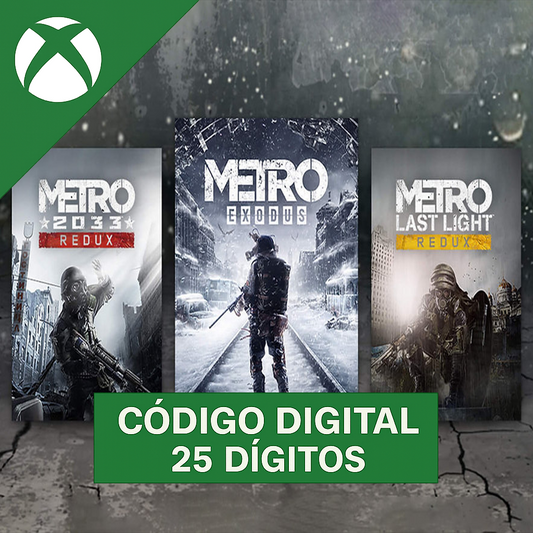 Metro Saga Bundle Xbox REGIÃO - Código 25 Dígitos