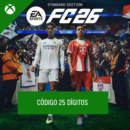 EA Sports FC 26 Standard Edition Xbox - Código 25 Dígitos Região