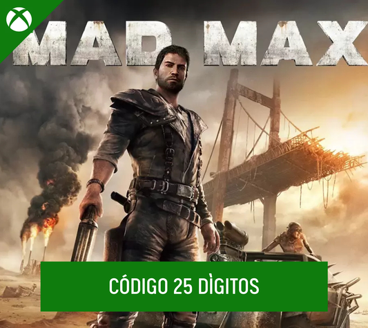 Mad Max Xbox - Código 25 Dígitos