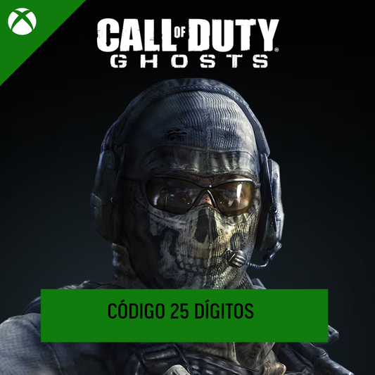CALL OF DUTY: GHOSTS XBOX - CÓDIGO 25 DÍGITOS