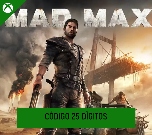 MAD MAX XBOX - CÓDIGO 25 DÍGITOS