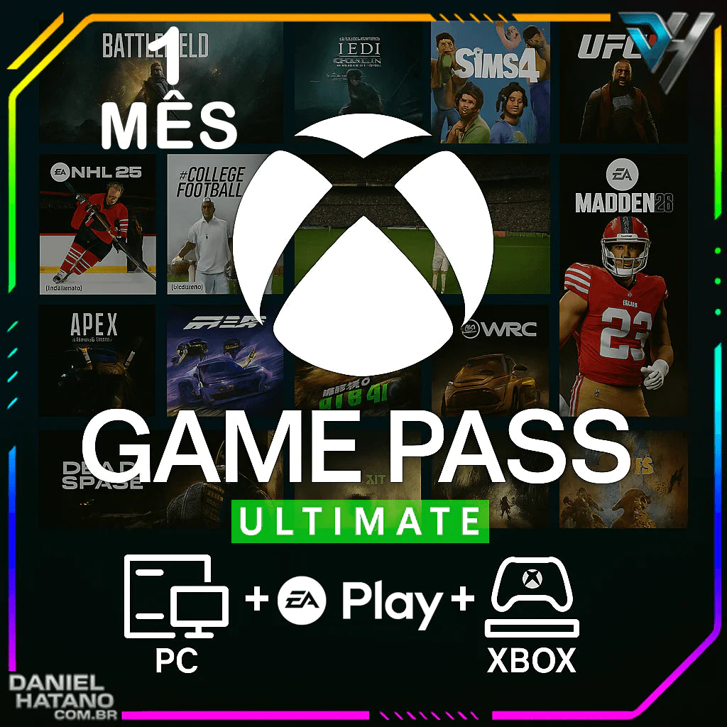 GAME PASS ULTIMATE 1 MÊS - CÓDIGO 25 DÍGITOS BRASIL