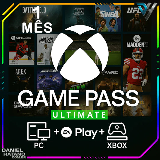 GAME PASS ULTIMATE 1 MÊS - CÓDIGO 25 DÍGITOS BRASIL