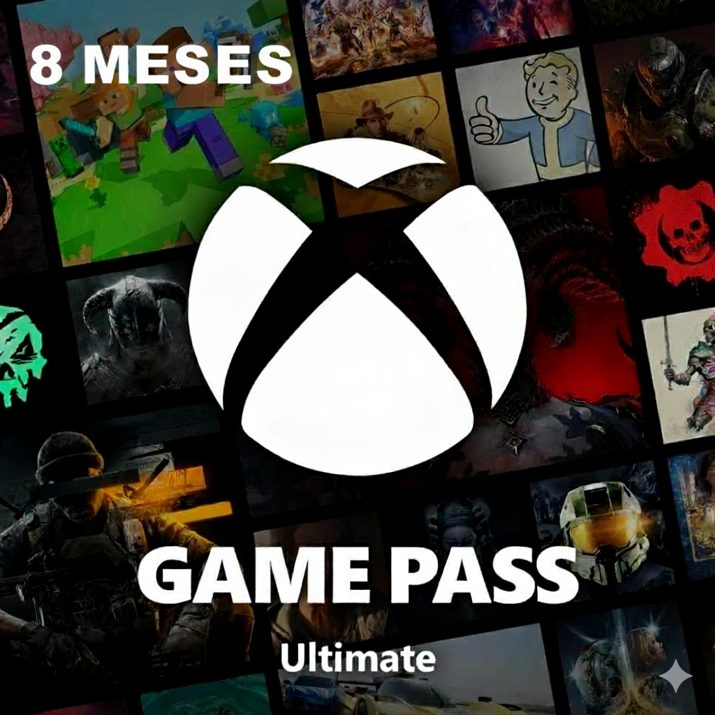 GAME PASS ULTIMATE 8 MESES - CÓDIGO 25 DÍGITOS BRASIL