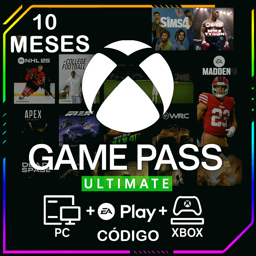 GAME PASS ULTIMATE 10 MESES - CÓDIGO 25 DÍGITOS BRASIL
