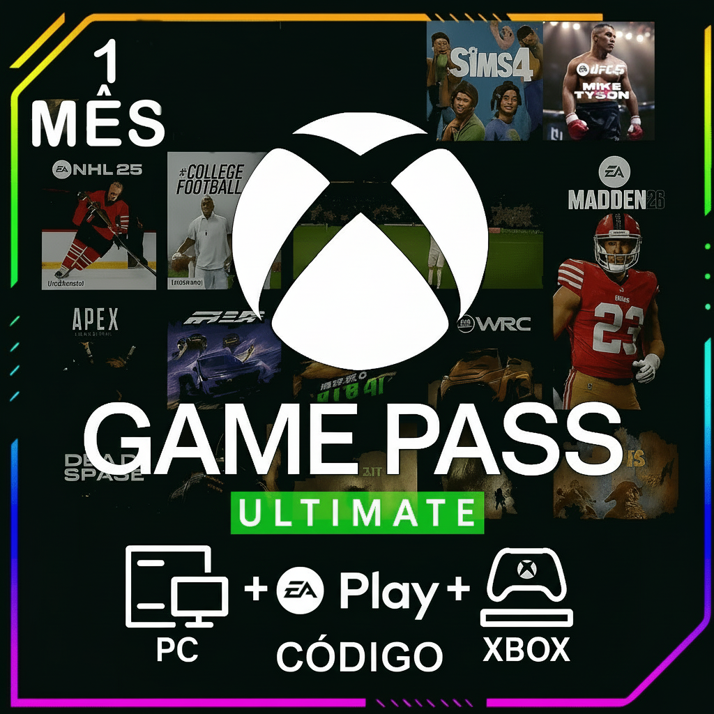 GAME PASS ULTIMATE 1 MÊS - CÓDIGO 25 DÍGITOS BRASIL