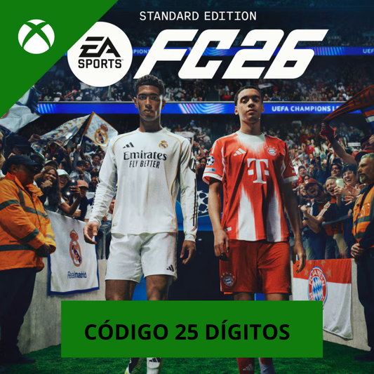 EA SPORTS FC 26 STANDARD EDITION XBOX - CÓDIGO 25 DÍGITOS