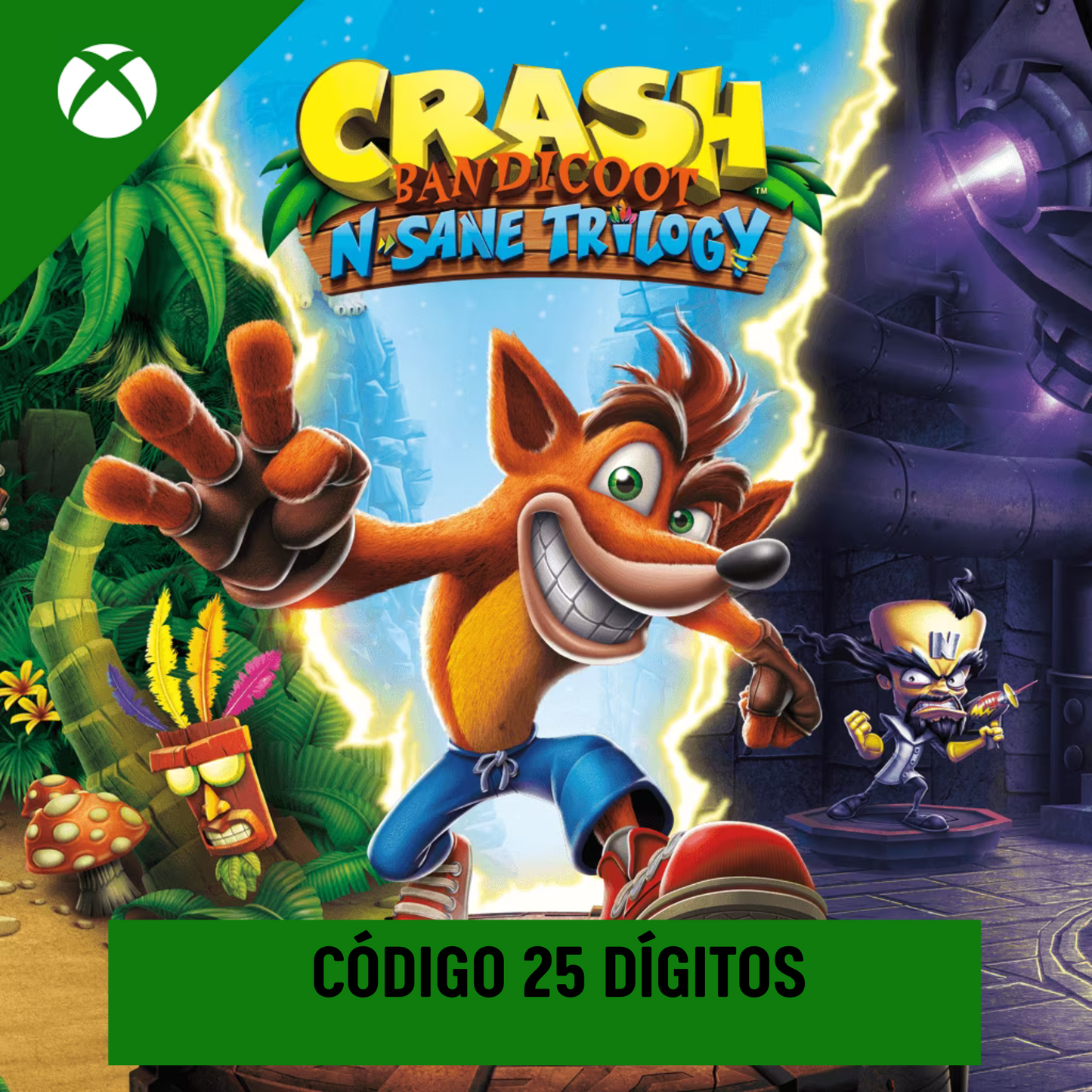 CRASH BANDICOOT N. SANE TRILOGY XBOX - CÓDIGO 25 DÍGITOS