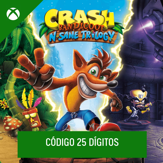 Crash Bandicoot N. Sane Trilogy Xbox - Código 25 Dígitos