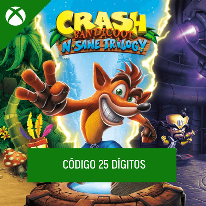 Crash Bandicoot N. Sane Trilogy Xbox - Código 25 Dígitos Região